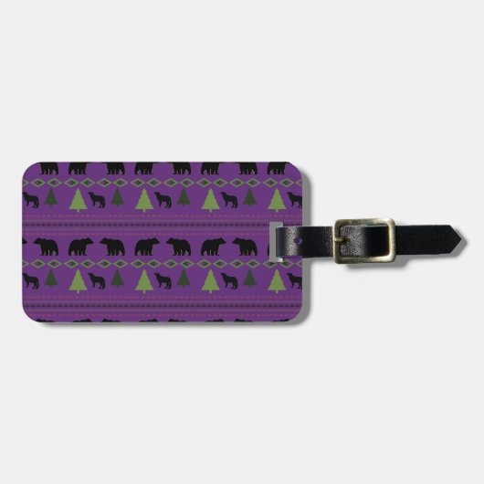 Indische Designs Gepäckanhänger (Vorderseite horizontal)