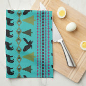 Indische Designs Geschirrtuch (Viertel Falte)