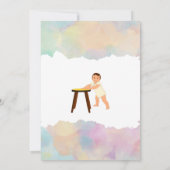 Indische Einladung "Annaprashan" für ersten Reis (Rückseite)