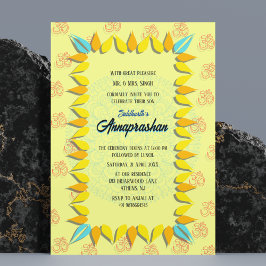 Indische Einladung "Annaprashan" für ersten Reis