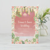 Indische Einladung indische Hochzeitskarte (Stehend Vorderseite)