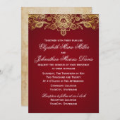 Indische Einladung, wählen Sie Ihre Farbe! Einladung (Vorne/Hinten)