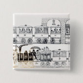 Indische Eisenbahn Button (Vorderseite)