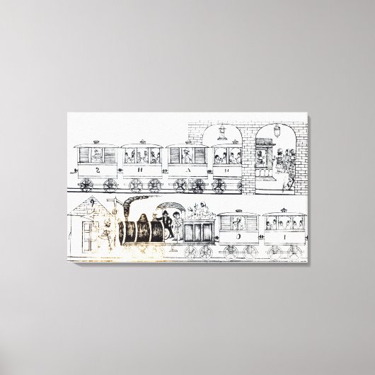 Indische Eisenbahn Leinwanddruck (Vorderseite)