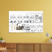 Indische Eisenbahn Leinwanddruck (Insitu (Wohnzimmer))