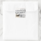 Indische Eisenbahn Quadratischer Aufkleber (Tasche)