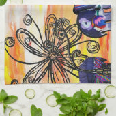 Indische Elefant-Geschirrtuch Handtuch (Gefaltet)