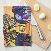 Indische Elefant-Geschirrtuch Küchentuch (Viertel Falte)