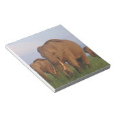 Indische Elefanten im Grassland Notizblock (angewinkelt)