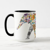 Indische Elefanten Kaffeebugs Tasse (Links)
