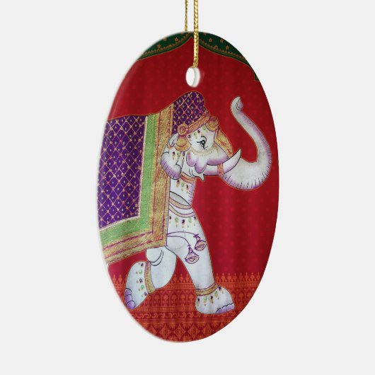 Indische Elefanten Keramikornament (Rechts)