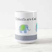 Indische Elefanten sind Cool Kaffeetasse (Mittel)