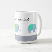Indische Elefanten sind Cool Kaffeetasse (VorderseiteRechts)