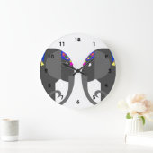 Indische Elefantenuhr Große Wanduhr (Zuhause)