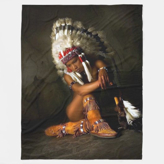 INDISCHE ERSTFleece-Decken Fleecedecke (Vorderseite)