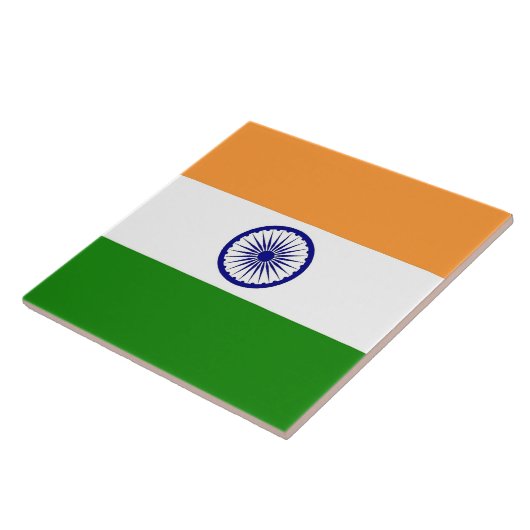 Indische Flag Tile Fliese (Seite)