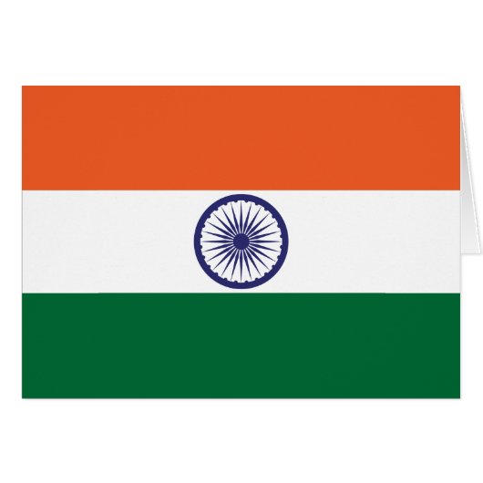 Indische Flagge (Vorderseite (Horizontal))