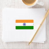 Indische Flagge Adressaufkleber (Insitu)