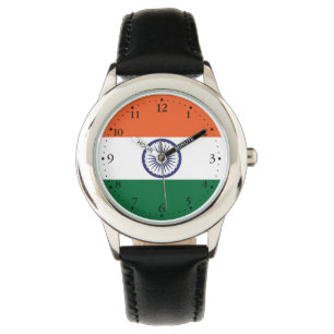 Indische Flagge Armbanduhr