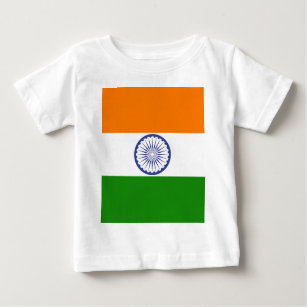 Indische Flagge Ashoka Chakra Baby T-shirt