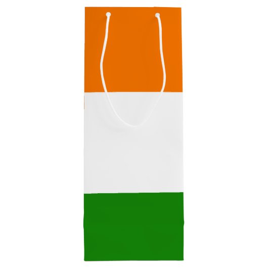 Indische Flagge Ashoka Chakra Geschenktüte Für Weinflaschen (Rückseite)