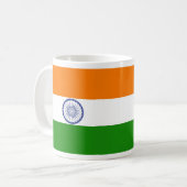 Indische Flagge Ashoka Chakra Kaffeetasse (Vorderseite Links)