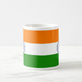 Indische Flagge Ashoka Chakra Kaffeetasse (Mittel)