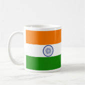 Indische Flagge Ashoka Chakra Kaffeetasse (Links)