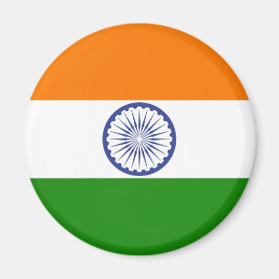 Indische Flagge Ashoka Chakra Magnet