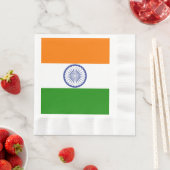 Indische Flagge Ashoka Chakra Serviette (Beispiel)