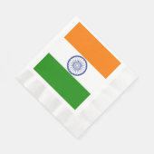 Indische Flagge Ashoka Chakra Serviette (Ecke)