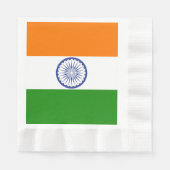 Indische Flagge Ashoka Chakra Serviette (Vorderseite)