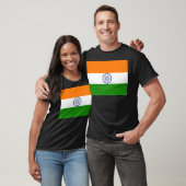 Indische Flagge Ashoka Chakra T-Shirt (Unisex)