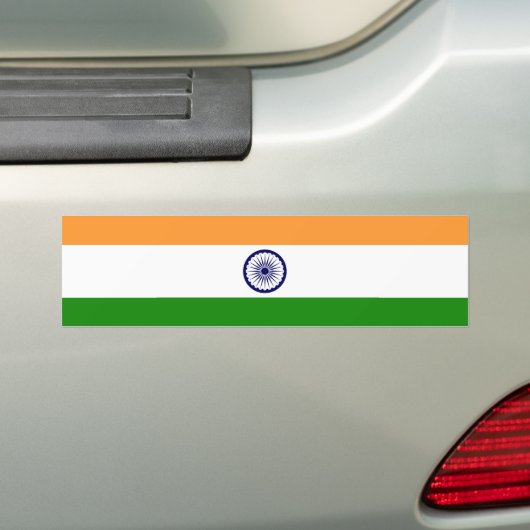Indische Flagge Autoaufkleber (Auf Auto)