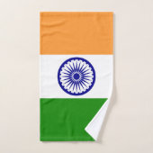 Indische Flagge Badhandtuch Set (Handtuch)