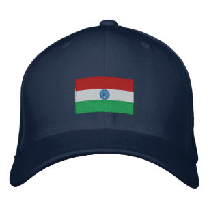Indische Flagge bestickt mit Flex-Hut Bestickte Kappe