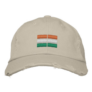 Indische Flagge bestickte Baseballkappe