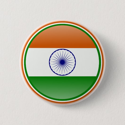 Indische Flagge Button (Vorderseite)