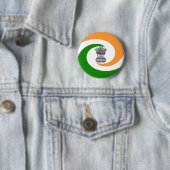 Indische Flagge Button (Beispiel)