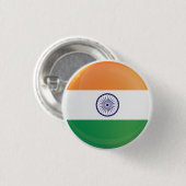 Indische Flagge Button (Vorne & Hinten)