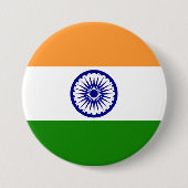 Indische Flagge Button (Vorderseite)