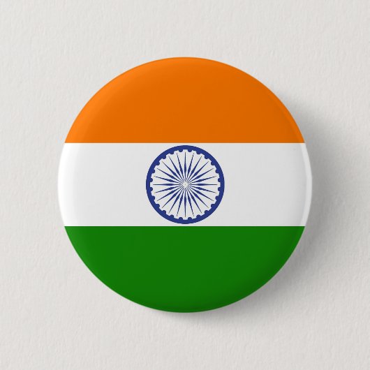 Indische Flagge Button (Vorderseite)