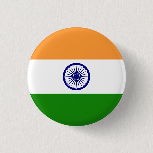 Indische Flagge Button (Vorderseite)