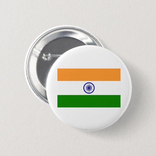 Indische Flagge Button (Vorne & Hinten)