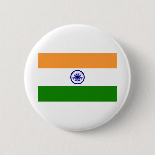 Indische Flagge Button