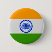 Indische Flagge Button (Vorderseite)