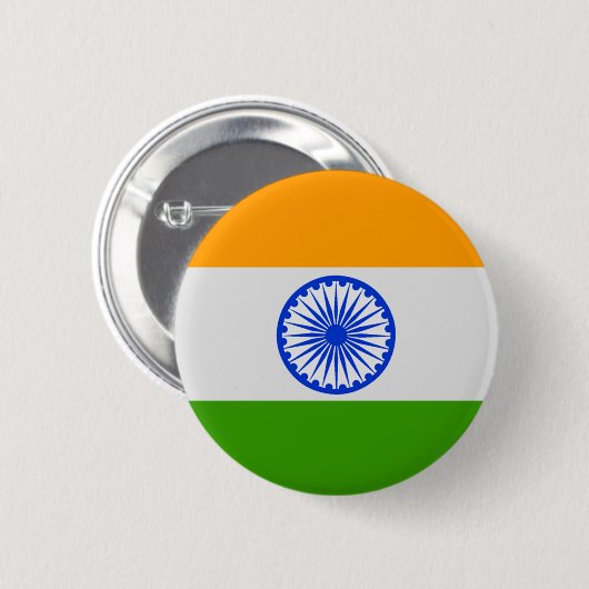 Indische Flagge Button (Vorne & Hinten)