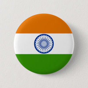 Indische Flagge Button