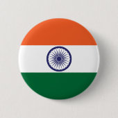 Indische Flagge Button (Vorderseite)