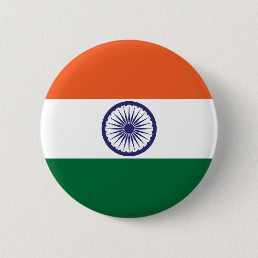 Indische Flagge Button (Vorderseite)